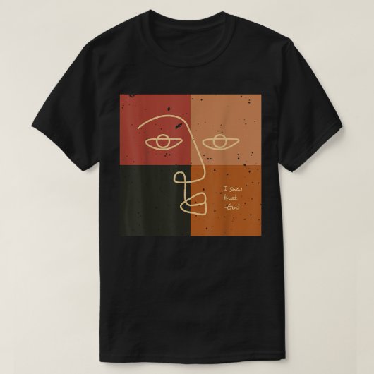 Ik zag die God Jezus Christus. T-shirt (Design voorkant)