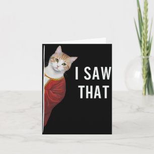 Ik zag die grappige kitten Schattigee kat kerst je Kaart