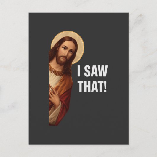 Ik Zag Die Jezus Meme Briefkaart (Voorkant)