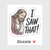 Ik Zag Die Jezus Vinyl Sticker (Vel)