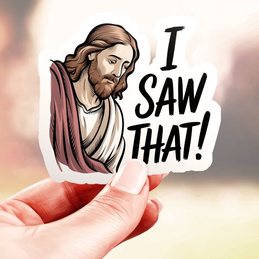 Ik Zag Die Jezus Vinyl Sticker