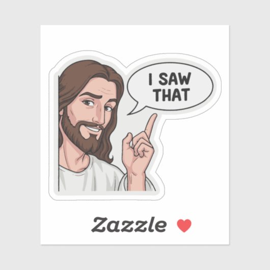 ik zag die meme Sticker Grappige Meme Sticker (Vel)