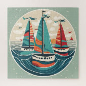 Ik zag drie schepen op kerstdag Afbeelding varen Legpuzzel (Verticaal)