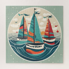 Ik zag drie schepen varen op kerstdag afbeelding legpuzzel