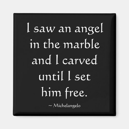 Ik zag een Angel Quote Magneet (Voorkant)