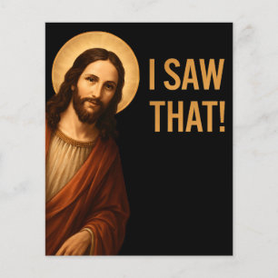 Ik zag een Christelijk citaat van Jesus Funny Flyer