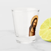 Ik zag een Christelijk citaat van Jesus Funny Shot Glas (Links)