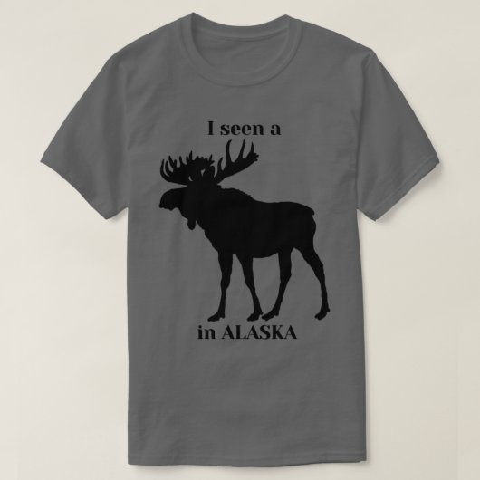 Ik zag een eland in Alaska TShirt (Design voorkant)