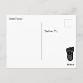 Ik zag een grote voet briefkaart (Achterkant)