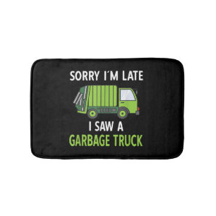 Ik zag een vuilniswagen Costume Recycling Garbage Badmat