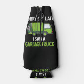 Ik zag een vuilniswagen Costume Recycling Garbage Flesjeskoeler (Achterkant)