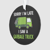 Ik zag een vuilniswagen Costume Recycling Garbage Ornament (voorkant)