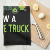 Ik zag een vuilniswagen Costume Recycling Garbage Theedoek (Quarter Fold)