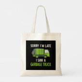 Ik zag een vuilniswagen Costume Recycling Garbage Tote Bag (Achterkant)