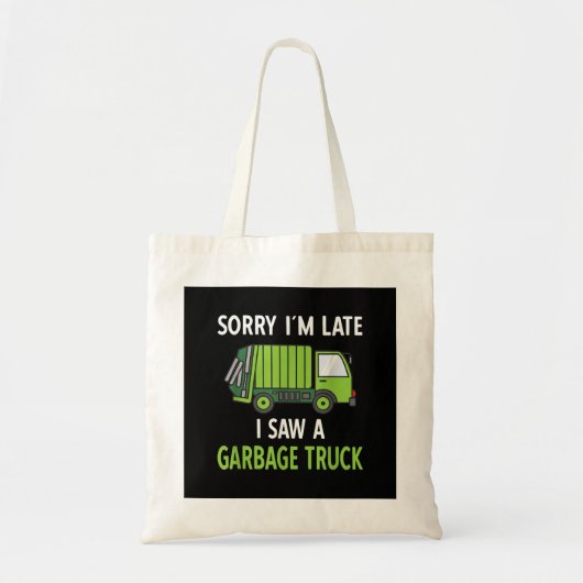 Ik zag een vuilniswagen Costume Recycling Garbage Tote Bag (Voorkant)