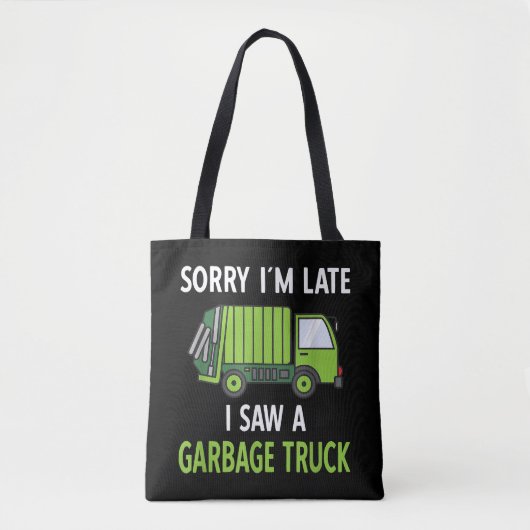 Ik zag een vuilniswagen Costume Recycling Garbage Tote Bag (Voorkant)