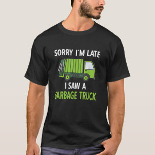 Ik Zag Een Vuilniswagen Kostuum Recycling Afval T-shirt