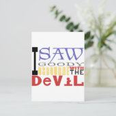 Ik zag Goody Osbourne met The Devil Briefkaart (Staand voorkant)