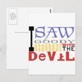 Ik zag Goody Osbourne met The Devil Briefkaart (Voorkant / Achterkant)