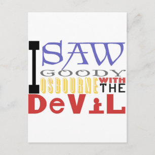 Ik zag Goody Osbourne met The Devil Briefkaart