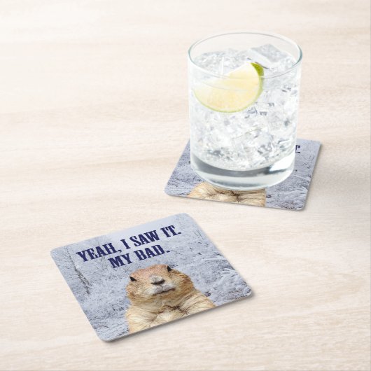 Ik zag het groundhog Dag Kartonnen Onderzetters (Insitu)