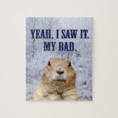 Ik zag het groundhog Dag Legpuzzel (Verticaal)