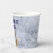 Ik zag het groundhog Dag Papieren Bekers (Links)