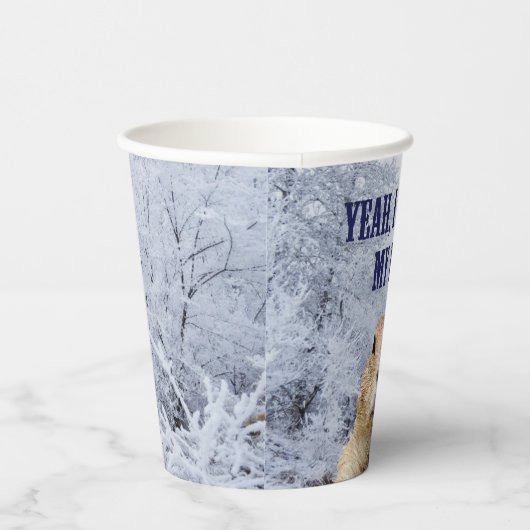 Ik zag het groundhog Dag Papieren Bekers (Rechts)