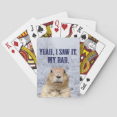 Ik zag het groundhog Dag Pokerkaarten (Achterkant)