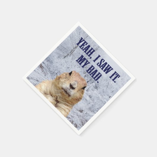 Ik zag het groundhog Dag Servetten (Hoek)