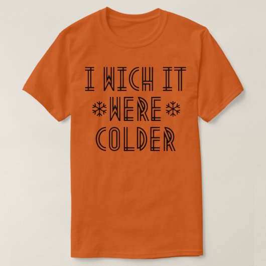 Ik zag het kouder t-shirt (Design voorkant)