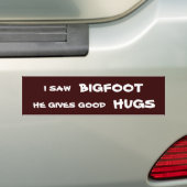 Ik zag hoe groot hij goede knuffels geeft bumpersticker (Op auto)