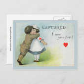 Ik zag je als eerste briefkaart (Voorkant / Achterkant)