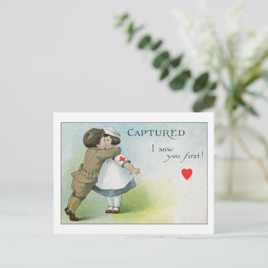 Ik zag je eerst briefkaart (Staand voorkant)