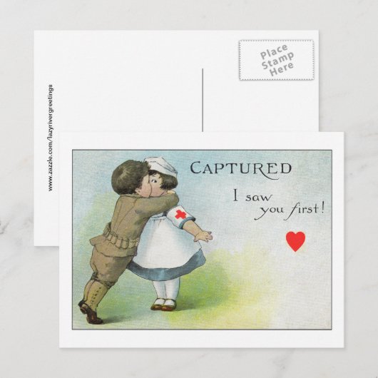 Ik zag je eerst briefkaart (Voorkant / Achterkant)