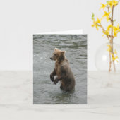 Ik zag je eerste beer staan. kaart (Gele Bloem)