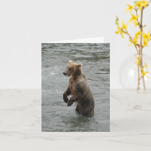 Ik zag je eerste beer staan. kaart (Gele Bloem)