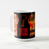 Ik zag je me verneuken koffiemok (Voorkant links)