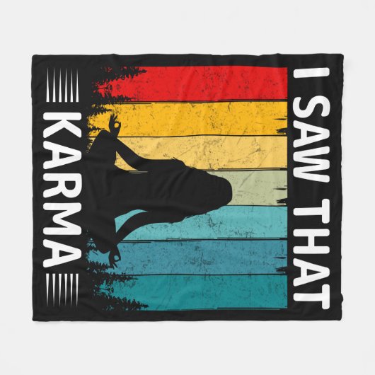 Ik zag Karma Fleece Deken (Voorkant (Horizontaal))
