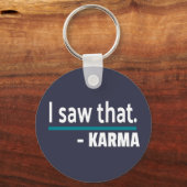 Ik zag Karma Funny Sleutelhanger (Voorkant)