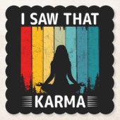 Ik zag Karma Kartonnen Onderzetters (Voorkant)