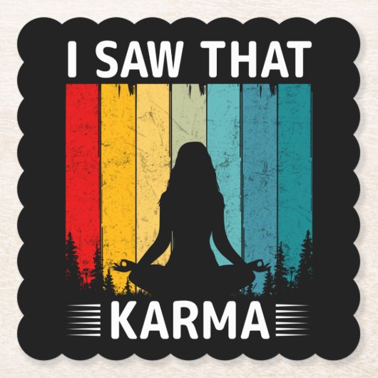 Ik zag Karma Kartonnen Onderzetters (Voorkant)
