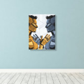 Ik zag mezelf I A – Zelfherkenning Kunst Canvas Afdruk (Insitu (Houten vloer))