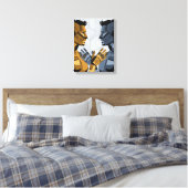Ik zag mezelf I A – Zelfherkenning Kunst Canvas Afdruk (Insitu (Slaapkamer))