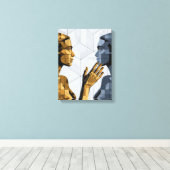Ik zag mezelf II A – Zelfherkenning Kunst Canvas Afdruk (Insitu (Houten vloer))