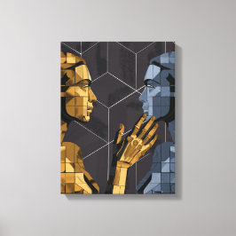 Ik zag mezelf II B – Zelfherkenning Kunst Canvas Afdruk