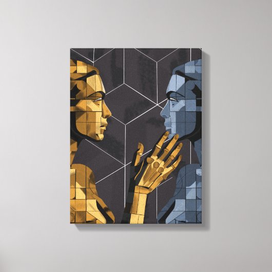 Ik zag mezelf II B – Zelfherkenning Kunst Canvas Afdruk (Voorkant)