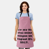 Ik zag mijn eerste totale zonsverduistering op 21 schort (Gedragen)