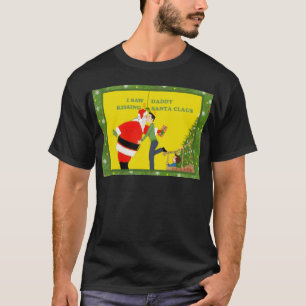 Ik zag papa Kisssinterkluskerst T-shirt