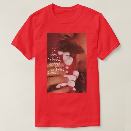 Ik zag papa Sinterklaas eten T-shirt (Design voorkant)
